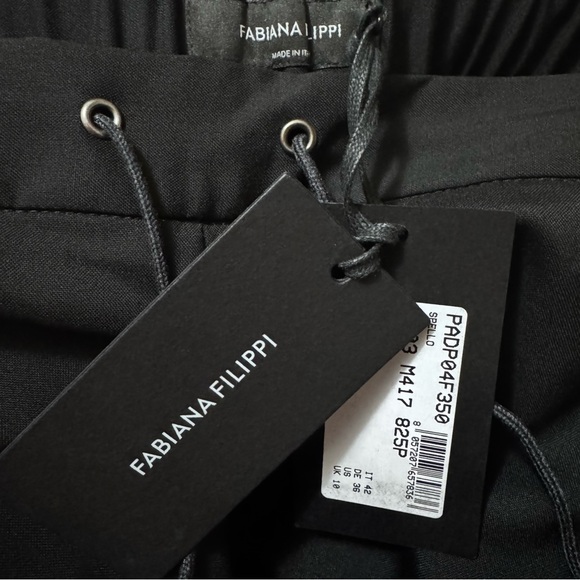 NWT•Fabiana Filippi•Drawstring-Waist Tapered Trousers - Picture 7 of 11